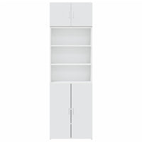 Mobile Portaoggetti Bianco 70x42,5x225 cm in Truciolato