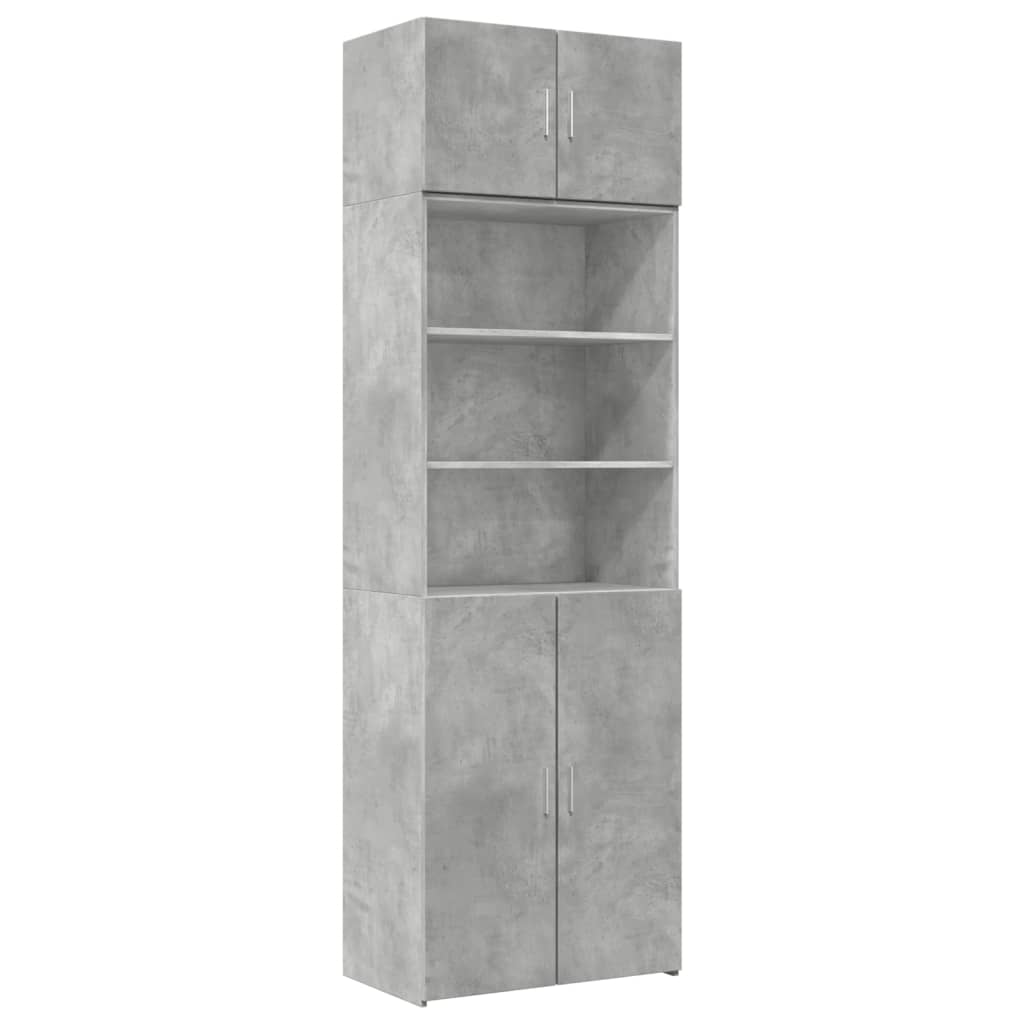 Armadietto Grigio Cemento 70x42,5x225 cm in Truciolato 3281318