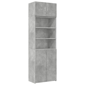 Armadietto Grigio Cemento 70x42,5x225 cm in Truciolato 3281318