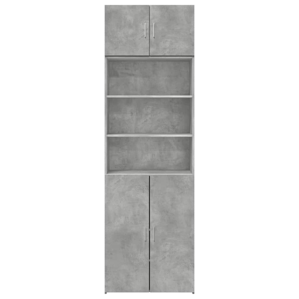 Armadietto Grigio Cemento 70x42,5x225 cm in Truciolato 3281318