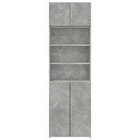 Armadietto Grigio Cemento 70x42,5x225 cm in Truciolato 3281318