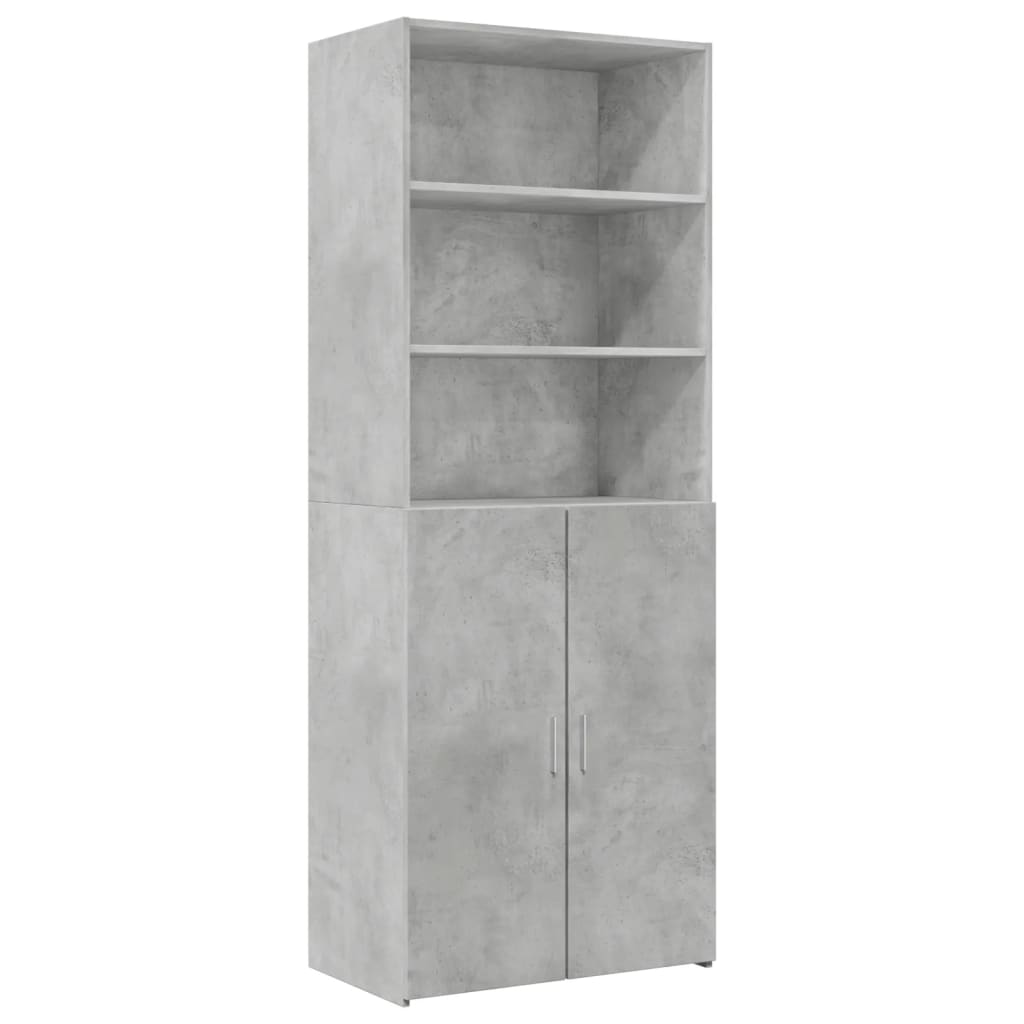 Armadietto Grigio Cemento 70x42,5x225 cm in Truciolato 3281318