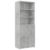 Armadietto Grigio Cemento 70x42,5x225 cm in Truciolato 3281318
