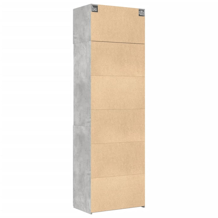 Armadietto Grigio Cemento 70x42,5x225 cm in Truciolato 3281318