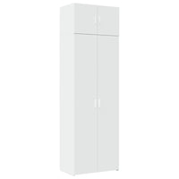 Mobile Portaoggetti Bianco 70x42,5x225 cm in Truciolato 3281322