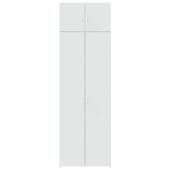 Mobile Portaoggetti Bianco 70x42,5x225 cm in Truciolato 3281322