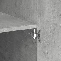 vidaXL Armadietto Grigio Cemento 70x42,5x225 cm in Legno Multistrato