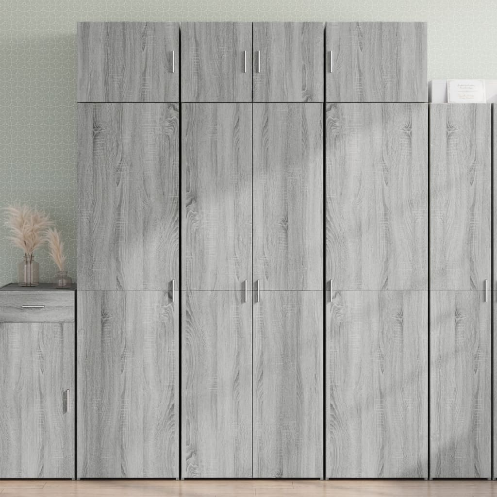 vidaXL Armadietto Grigio Sonoma 70x42,5x225 cm in Truciolato