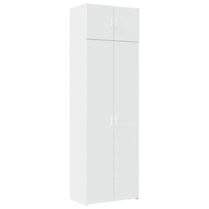 Mobile Portaoggetti Bianco 70x42,5x225 cm in Truciolato 3281329