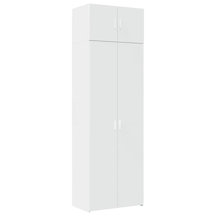 Mobile Portaoggetti Bianco 70x42,5x225 cm in Truciolato 3281329
