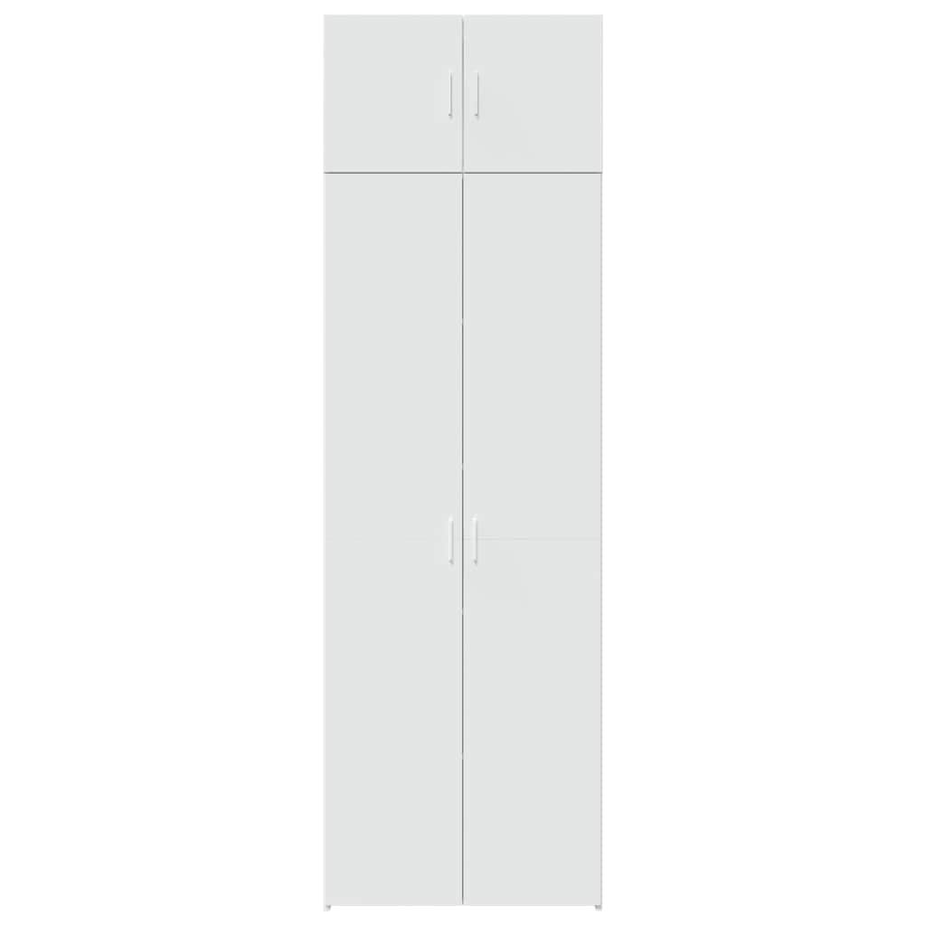 Mobile Portaoggetti Bianco 70x42,5x225 cm in Truciolato 3281329