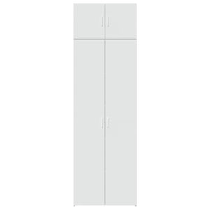 Mobile Portaoggetti Bianco 70x42,5x225 cm in Truciolato 3281329