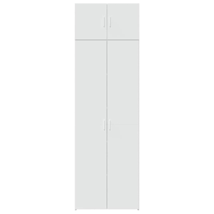 Mobile Portaoggetti Bianco 70x42,5x225 cm in Truciolato 3281329