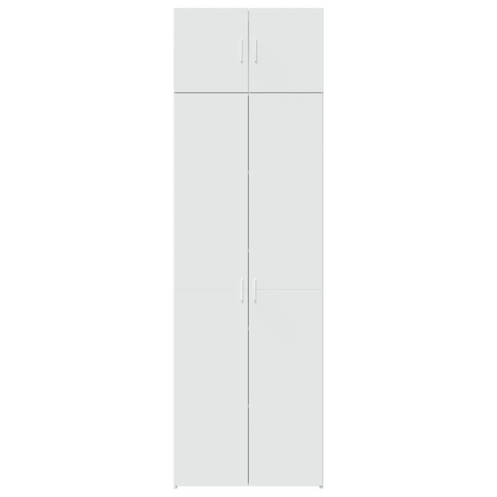 Mobile Portaoggetti Bianco 70x42,5x225 cm in Truciolato