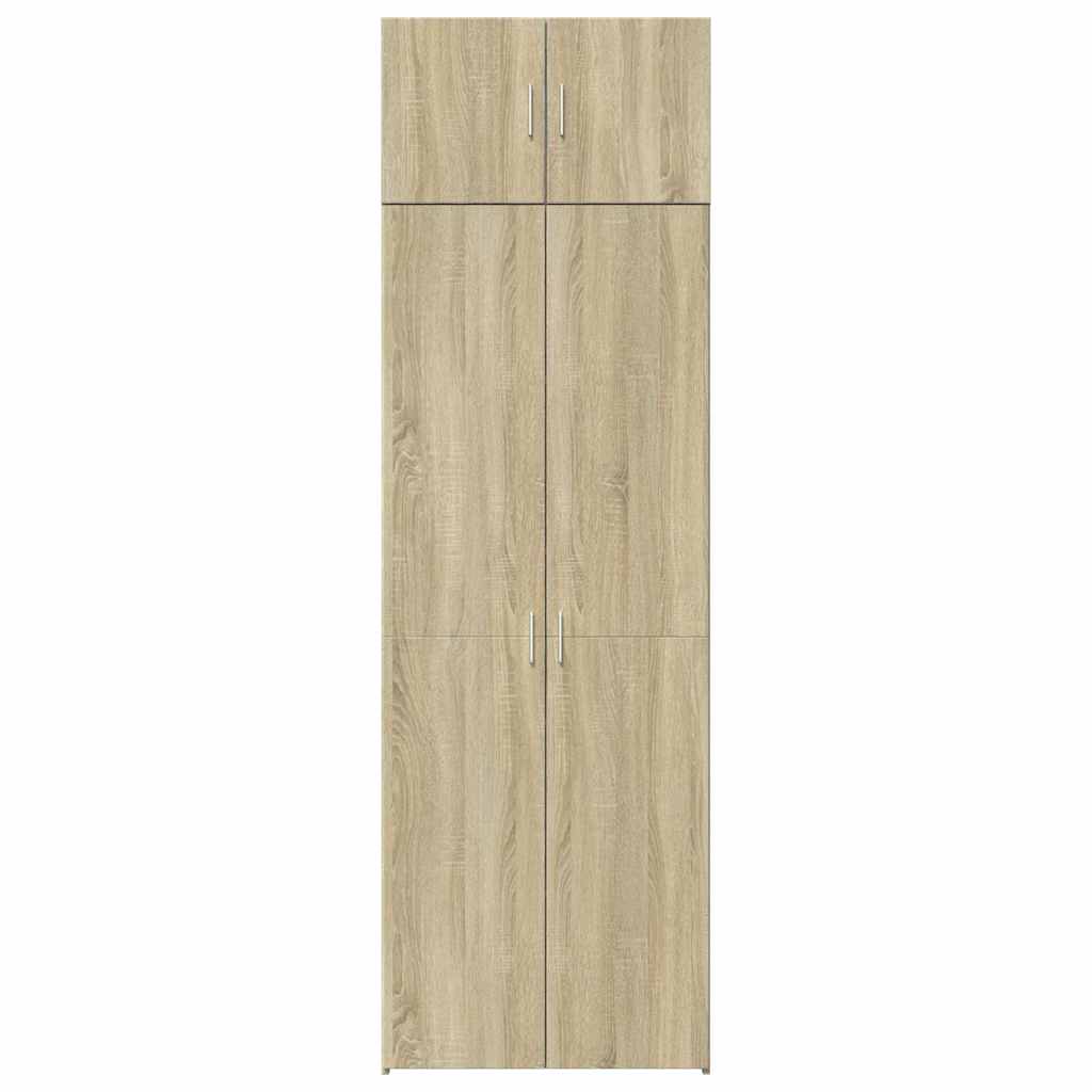 vidaXL Armadietto Rovere Sonoma 70x42,5x225 cm in Legno Multistrato