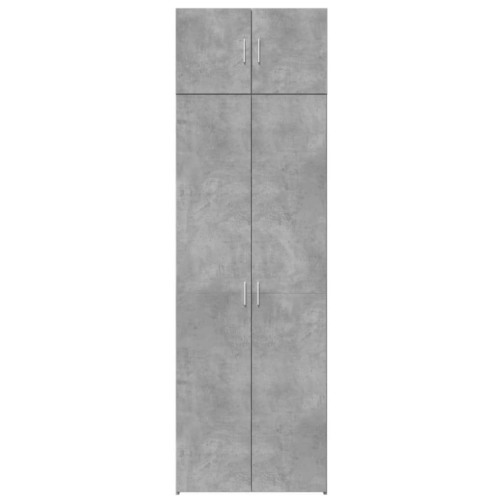 Armadietto Grigio Cemento 70x42,5x225 cm in Legno Multistrato 3281332