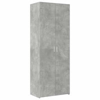 vidaXL Armadietto Grigio Cemento 70x42,5x225 cm in Legno Multistrato