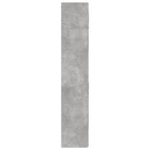 vidaXL Armadietto Grigio Cemento 70x42,5x225 cm in Legno Multistrato