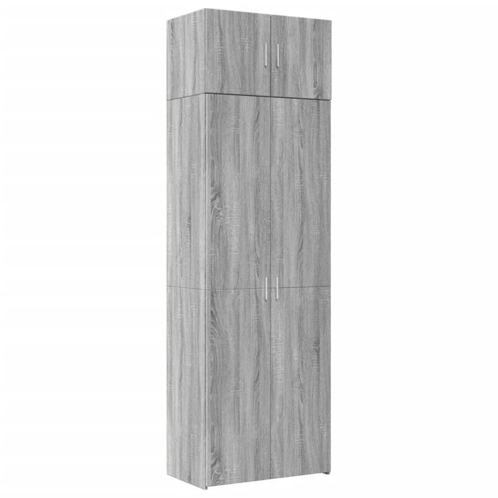 Armadietto Grigio Sonoma 70x42,5x225 cm in Truciolato