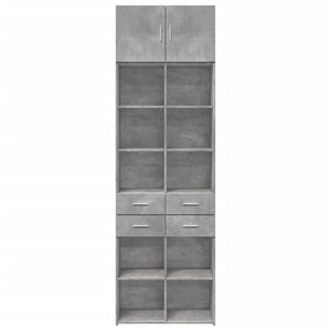 Armadietto Grigio Cemento 70x42,5x225 cm in Legno Multistrato 3281339