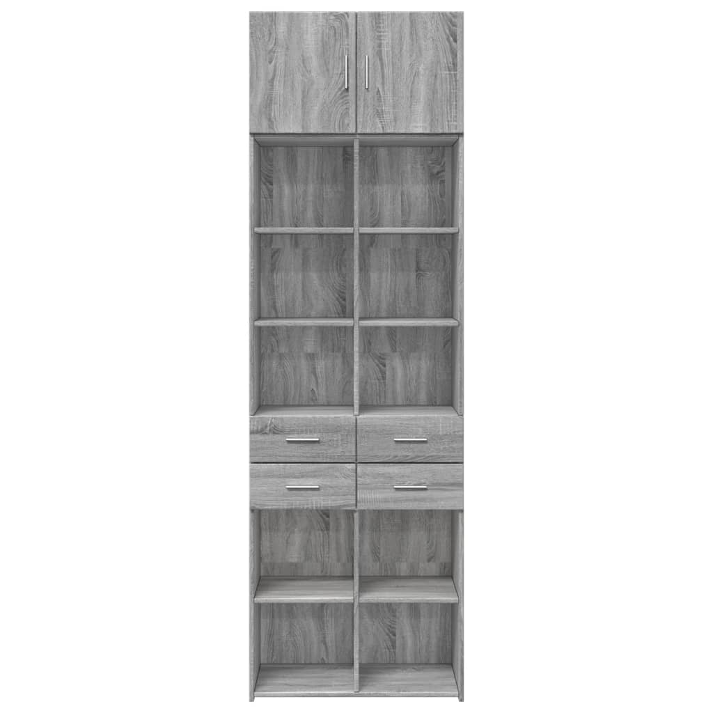 Armadietto Grigio Sonoma 70x42,5x225 cm in Truciolato 3281341
