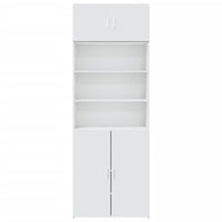 Mobile Portaoggetti Bianco 80x42,5x225 cm in Truciolato 3281343