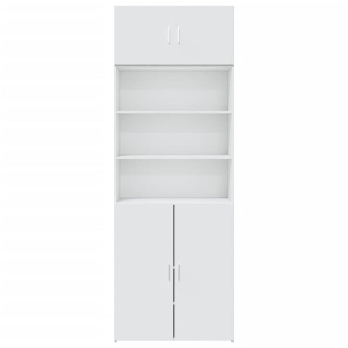 Mobile Portaoggetti Bianco 80x42,5x225 cm in Truciolato 3281343