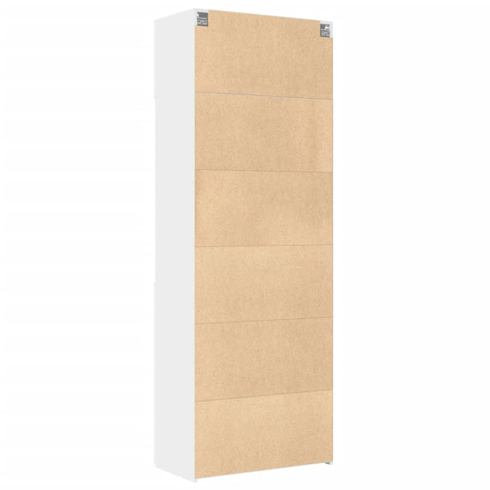 Mobile Portaoggetti Bianco 80x42,5x225 cm in Truciolato 3281343