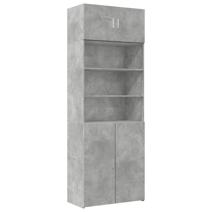 Armadietto Grigio Cemento 80x42,5x225 cm in Truciolato 3281346