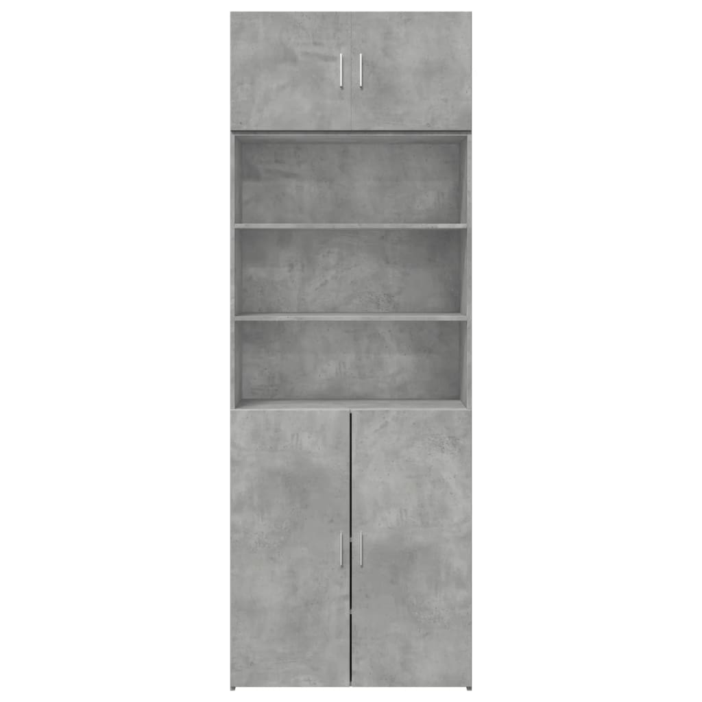 Armadietto Grigio Cemento 80x42,5x225 cm in Truciolato 3281346