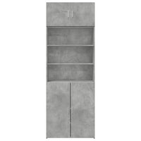 Armadietto Grigio Cemento 80x42,5x225 cm in Truciolato 3281346
