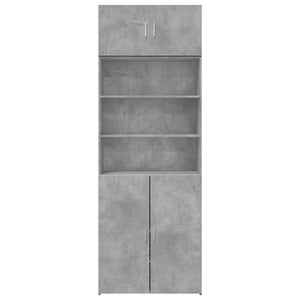 Armadietto Grigio Cemento 80x42,5x225 cm in Truciolato 3281346