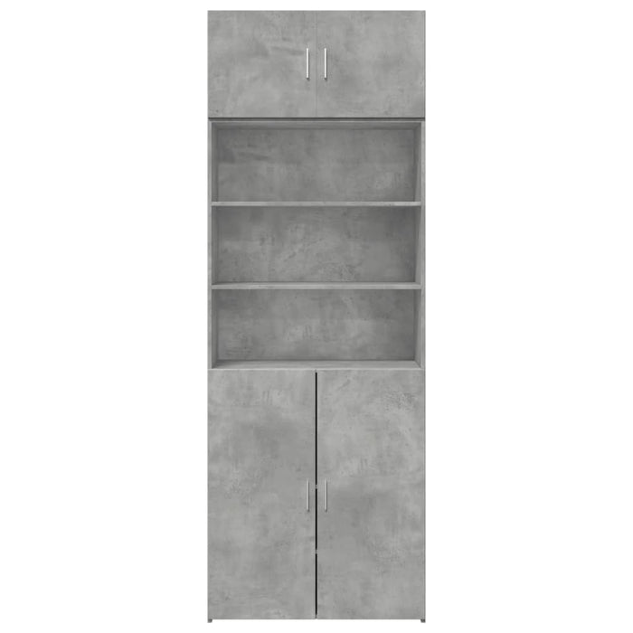 Armadietto Grigio Cemento 80x42,5x225 cm in Truciolato 3281346