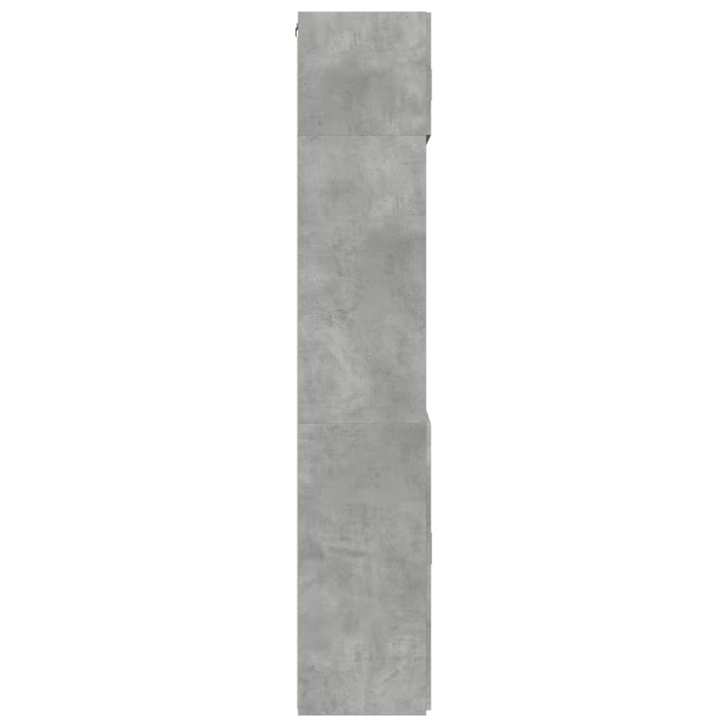 Armadietto Grigio Cemento 80x42,5x225 cm in Truciolato 3281346