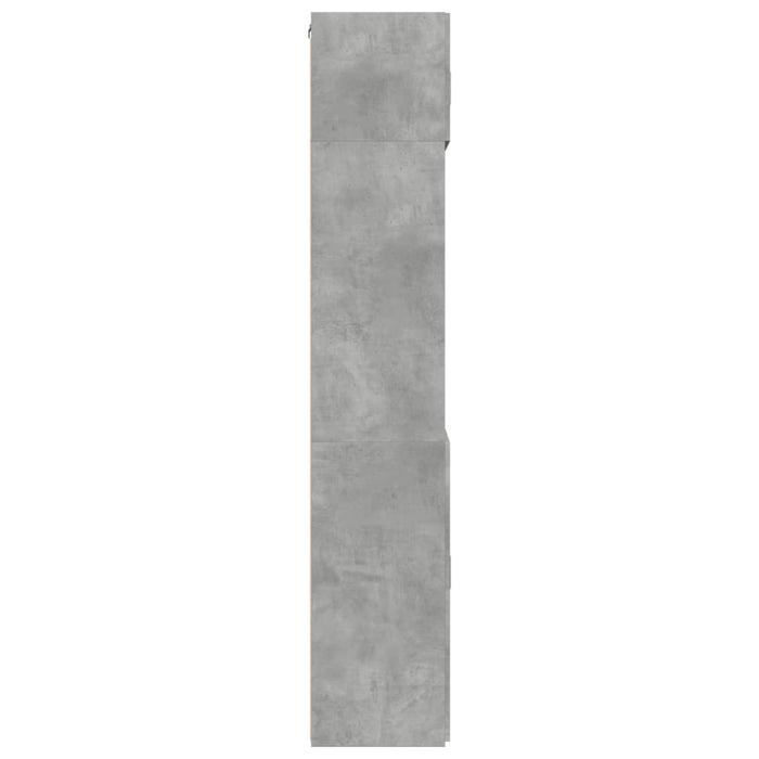 Armadietto Grigio Cemento 80x42,5x225 cm in Truciolato 3281346