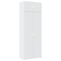 Mobile Portaoggetti Bianco 80x42,5x225 cm in Truciolato 3281350