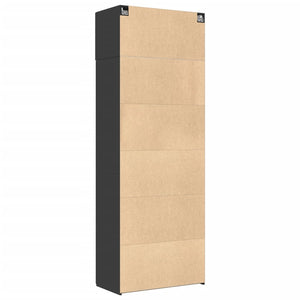 Mobile Portaoggetti Nero 80x42,5x225 cm in Truciolato 3281351