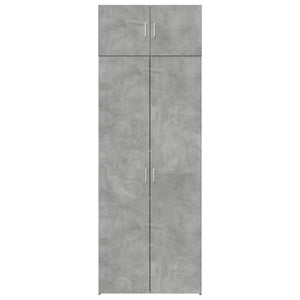 Armadietto Grigio Cemento 80x42,5x225 cm in Truciolato 3281353