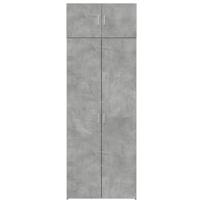 Armadietto Grigio Cemento 80x42,5x225 cm in Truciolato 3281353