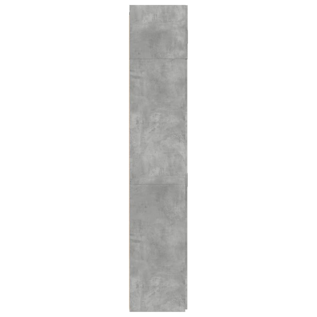 vidaXL Armadietto Grigio Cemento 80x42,5x225 cm in Truciolato