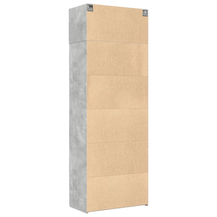 Armadietto Grigio Cemento 80x42,5x225 cm in Truciolato 3281353