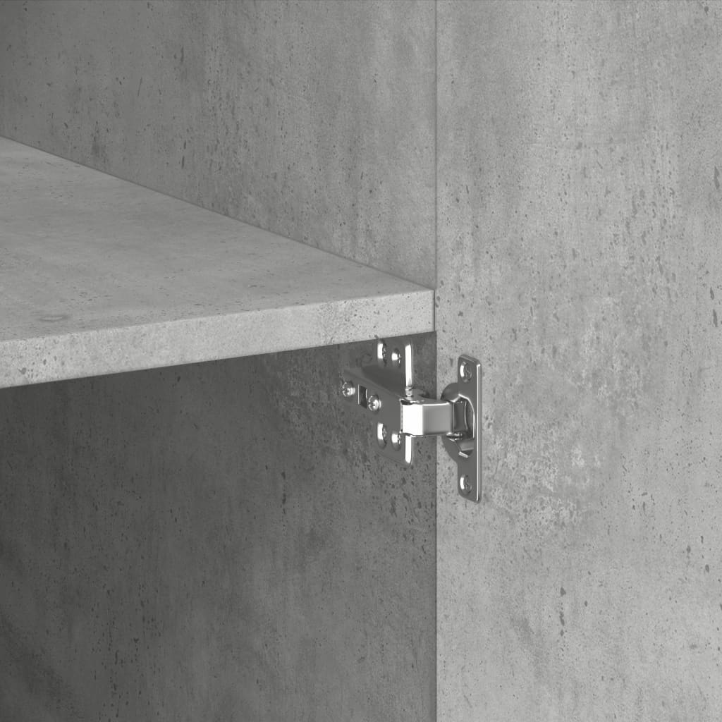 Armadietto Grigio Cemento 80x42,5x225 cm in Truciolato 3281353