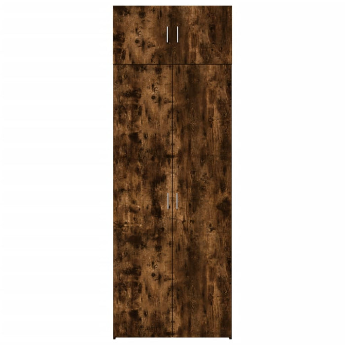 Armadietto Rovere Fumo 80x42,5x225 cm in Truciolato 3281354