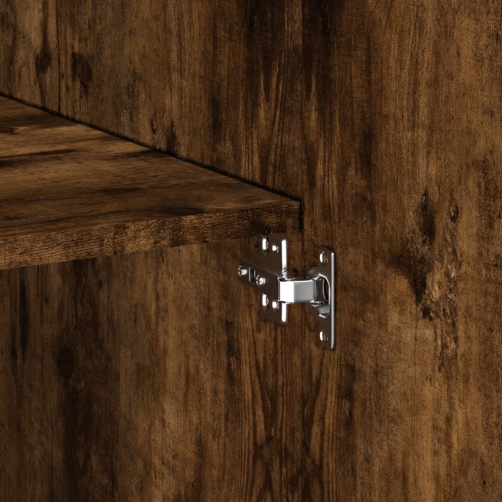 Armadietto Rovere Fumo 80x42,5x225 cm in Truciolato 3281354