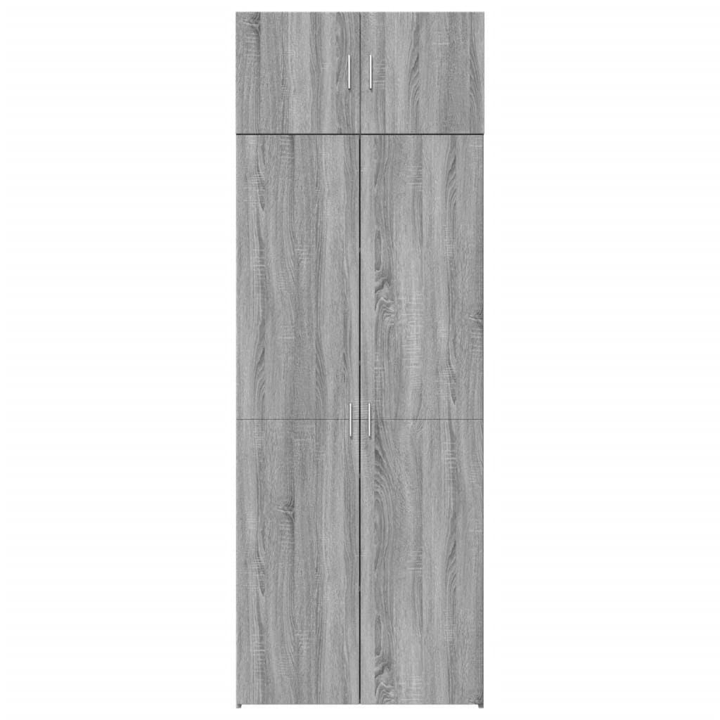 Armadietto Grigio Sonoma 80x42,5x225 cm in Truciolato