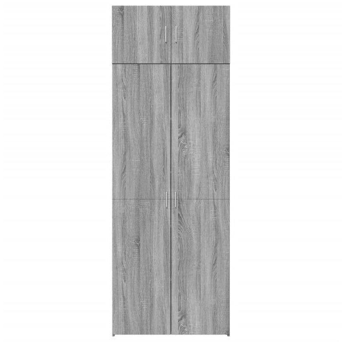 Armadietto Grigio Sonoma 80x42,5x225 cm in Truciolato