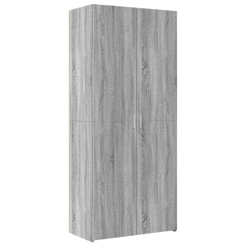 Armadietto Grigio Sonoma 80x42,5x225 cm in Truciolato