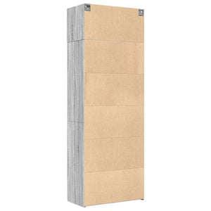 Armadietto Grigio Sonoma 80x42,5x225 cm in Truciolato