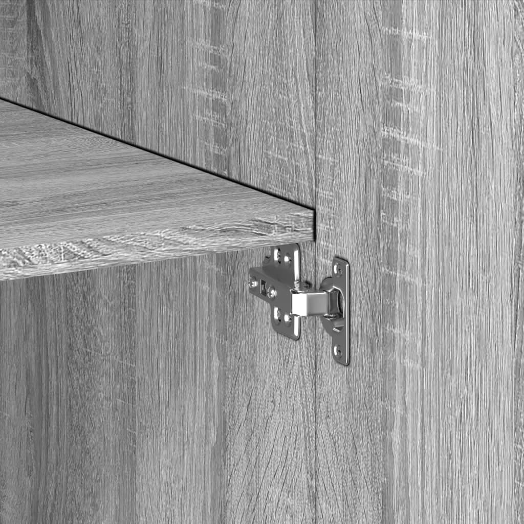 Armadietto Grigio Sonoma 80x42,5x225 cm in Truciolato