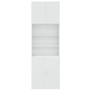 Credenza Bianca 80x42,5x249 cm in Legno Multistrato 3281357